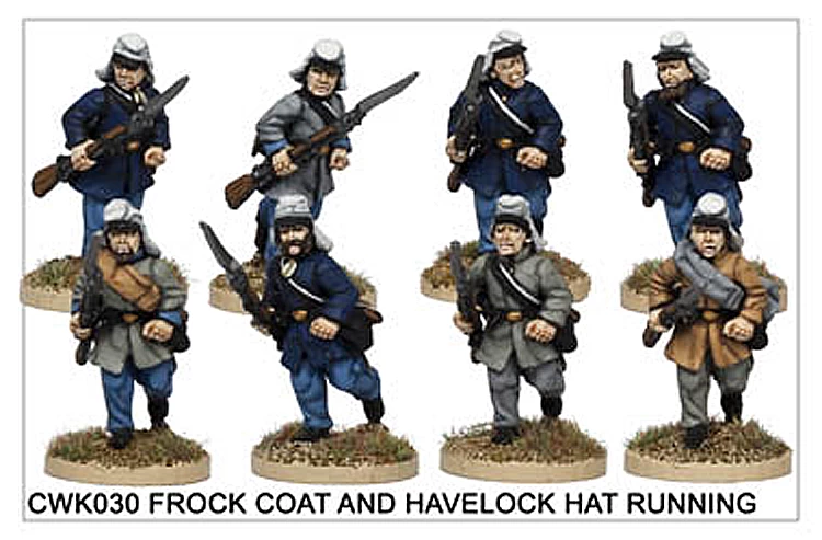CWK030 Infantry In Havelock And Frock Coat Running - Image 2