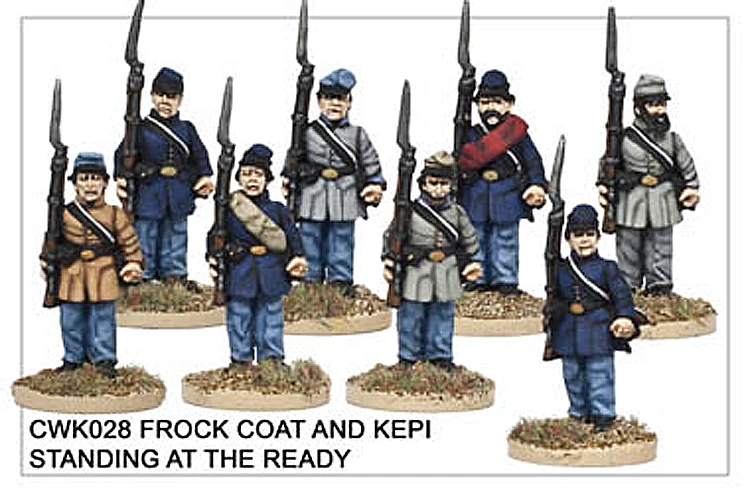 CWK028 Infantry In Kepi And Frock Coat At The Ready - Image 2