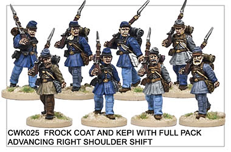 CWK025 Infantry In Kepi And Frock Coat Marching - Image 2