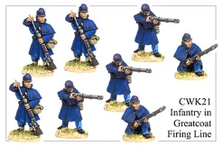 CWK021 Infantry In Kepi And Greatcoat Firing Line