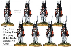 B017Early Line Infantry Flank Company Shouldered Arms