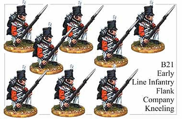 B021Early Line Infantry Flank Company Kneeling