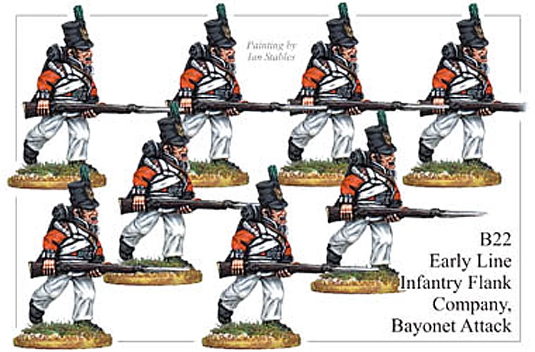 B022Early Line Infantry Flank Company Bayonet Attack
