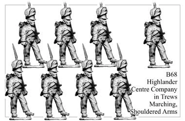 B068 Highlander Centre Company In Trews Marching