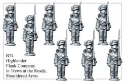 B074 Highlander Flank Company In Trews Shouldered Arms