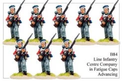 B084 Line Infantry Centre Company In Fatigue Caps Advancing