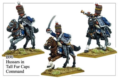 B090 Hussars In Tall Fur Caps Command