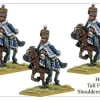 B091 Hussars In Tall Fur Caps Shouldered Sword