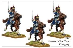 B098 Hussars In Fur Caps Charging