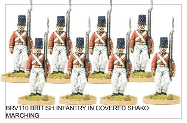 BRV110 British Infantry In Shell Jackets & Covered Shakos Marching - Image 2