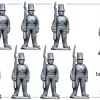BRV111 British Infantry In Shell Jackets & Covered Shakos Standing