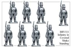 BRV111 British Infantry In Shell Jackets & Covered Shakos Standing