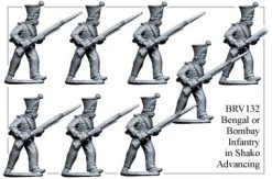 BRV132 Bengal Or Bombay Infantry In Shako Advancing 2