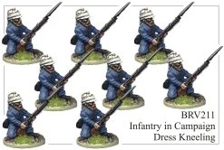 BRV211 British Infantry In Shell Jacket And Wicker Helmet Kneeling