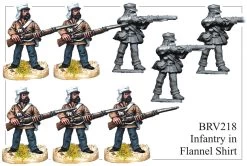 BRV218 British Infantry In Flannel Shirt