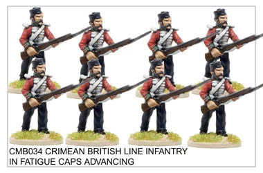 CMB034 Line Infantry In Fatigue Caps Advancing