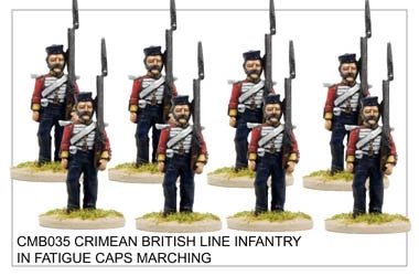 CMB035 Line Infantry In Fatigue Caps Marching