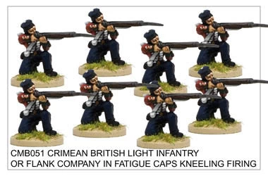 CMB051 Light Infantry Or Flank Company In Fatigue Caps Kneeling