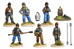 CWA001 Artillery Crew In Shell Jackets Firing Gun