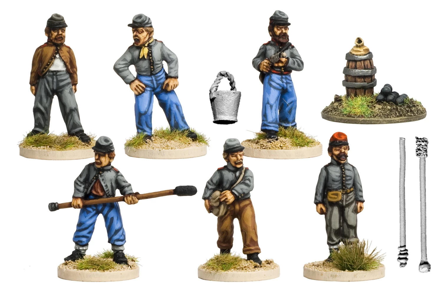 CWA001 Artillery Crew In Shell Jackets Firing Gun