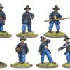 CWA004 Artillery Crew In Hardee Hat And Frock Coat Firing Gun