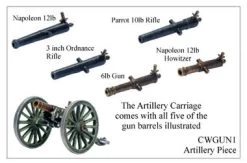 CWG001 Artillery Piece With Choice Of 5 Barrels