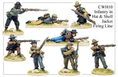 CWH010 Infantry In Hats And Shell Jackets Firing Line