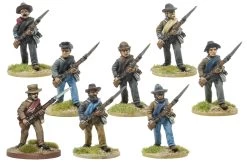 CWH001 Infantry In Hats And Shell Jackets Advancing