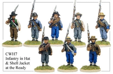 CWH007 Infantry In Hats And Shell Jackets At The Ready
