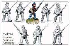 CWK004 Infantry In Kepi And Sack Coat Advancing
