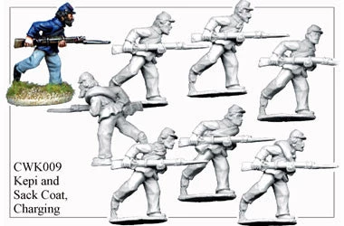 CWK009 Infantry In Kepi And Sack Coat Charging
