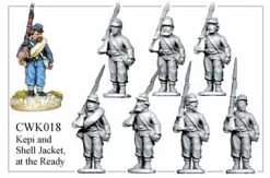 CWK018 Infantry In Kepi And Shell Jacket At The Ready