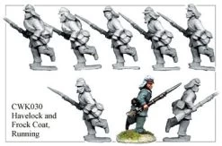 CWK030 Infantry In Havelock And Frock Coat Running