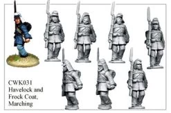 CWK031 Infantry In Havelock And Frock Coat Marching