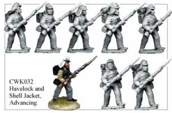 CWK032 Infantry In Havelock And Shell Jacket Advancing