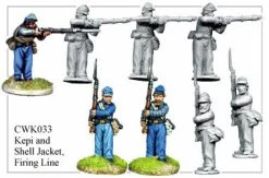 CWK033 Infantry In Kepi And Shell Jacket Firing Line