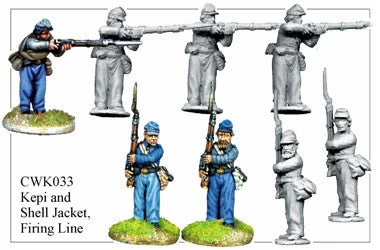 CWK033 Infantry In Kepi And Shell Jacket Firing Line