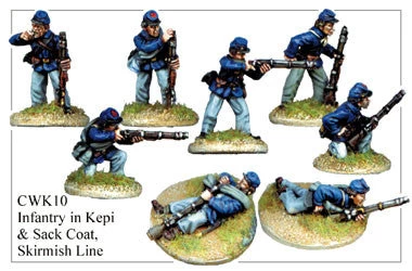CWK010 Infantry In Kepi And Sack Coat Skirmishing