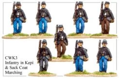 CWK003 Infantry In Kepi And Sack Coat Marching