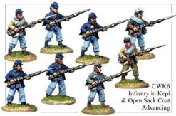 CWK006 Infantry In Kepi And Sack Coat Advancing