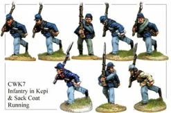 CWK007 Infantry In Kepi And Sack Coat Running