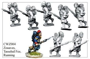 CWZ004 Zouaves In Tasseled Fez Running