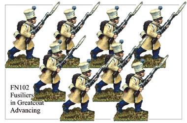 FN102 - Fusiliers In Greatcoat Advancing