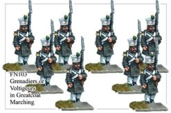FN103 - Grenadiers Or Voltigeurs In Greatcoat Marching