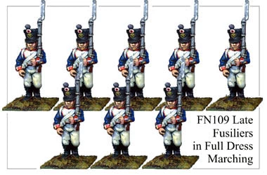 FN109 - Late Fusiliers In Full Dress Marching