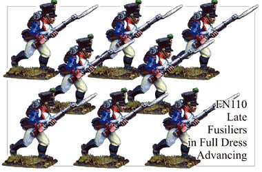 FN110 - Late Fusiliers In Full Dress Advancing