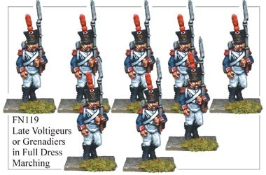 FN119 - Late Grenadiers In Full Dress Marching