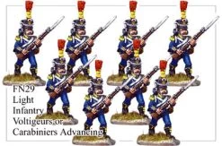 FN029 - Light Infantry Elite Company Voltigeurs Or Grenadiers In Full Dress Advancing