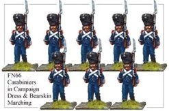 FN066 - Light Infantry Carabiniers In Campaign Dress And Bearskins Marching