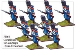FN068 - Light Infantry Carabiniers In Campaign Dress And Bearskins Running